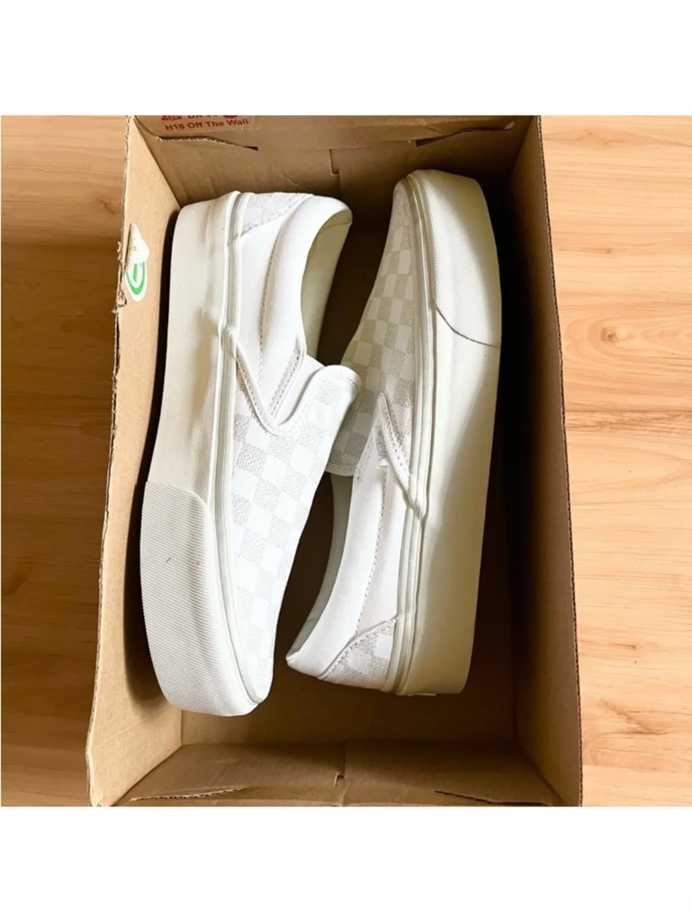 Vans Classic Slip-On Platform Checkerboard Shoe Women 9.5 US